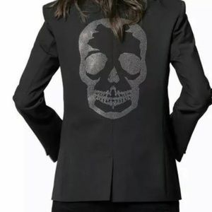 ZADIG & VOLTAIRE Viva Skull Strass Blazer/Jacket